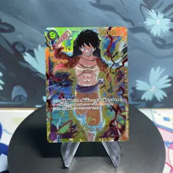 One Piece Monkey D. Luffy OP09-119 Japanese SEC NM - Image 1