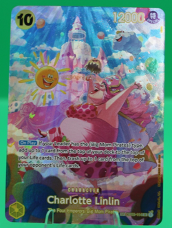 One Piece Charlotte Linlin SR OP03-114 Alt Art Wings of the Captain - Near Mint - Image 1