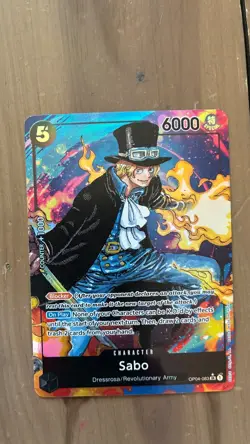 OP04-083 One Piece Sabo Alternate Art Kingdoms of Intrigue Parallel Dressrosa⚓📈 - Image 1