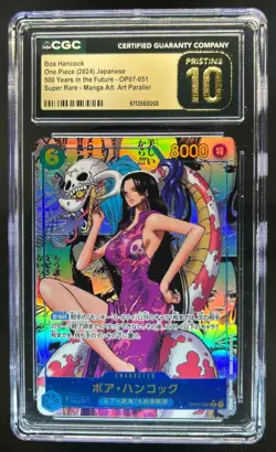 2024 One Piece 500 Years JP Boa Hancock Manga Art #OP07-051 CGC 10 Pristine - Image 1