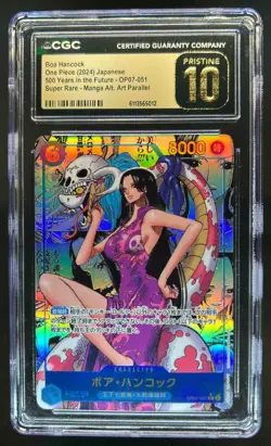 2024 One Piece 500 Years JP Boa Hancock Manga Art #OP07-051 CGC 10 Pristine - Image 1