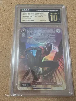 WEISS SCHWARZ MARVEL VOL.2 CGC PRISTINE 10 S113-057S MILES MORALES SPIDER-MAN - Image 1