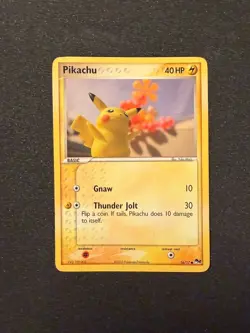 Pikachu 16/17 Pop Series 2 Common Pokemon Card HP - Image 1