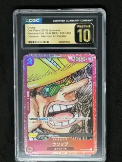Usopp ST01-002 Film Red Finale Set Promo One Piece Card Japanese CGC PRISTINE 10 - Image 1