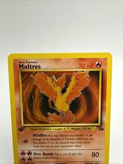 Moltres Pokemon Card TCG Fossil 1st Edition Non Holo 1999 WOTC 27/62 - Image 2