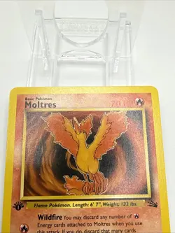 Moltres Pokemon Card TCG Fossil 1st Edition Non Holo 1999 WOTC 27/62 - Image 4