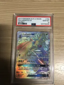 2017 POKEMON SUN & MOON LURANTIS GX SECRET (LOW POP) CARD#150 GEM MT 10 - Image 3