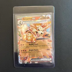 Arcanine EX 032/198 NM Scarlet Violet Base DOUBLE RARE Holo Pokemon TCG Card - Image 1