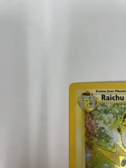 Pokemon TCG Base Set Raichu Holo Card 14/102 Unlimited Holo Rare - Image 3