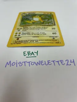 Pokemon TCG Base Set Raichu Holo Card 14/102 Unlimited Holo Rare - Image 5