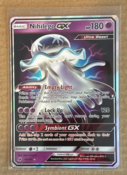 Nihilego GX - Crimson Invasion #49/111 Ultra Rare 2017 Pokemon Trading Card. - Image 1