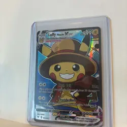 Luffy Pikachu Pokemon Card VCOS Holo Cosplay Card - Image 3