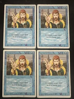 Counterspell Revised Edition Magic the Gathering MTG x4 Playset - Image 1