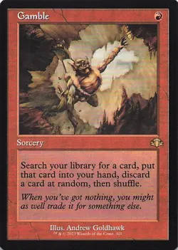 Gamble (Retro Frame) Dominaria Remastered Regular - Image 1