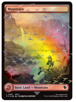 Mountain (481) - Choco Track Foil Final Fantasy MTG - Image 1