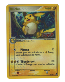 Pokemon TCG 2007 Raichu 12/108 Power Keepers Reverse Holo -Stamped NM/LP - Image 1