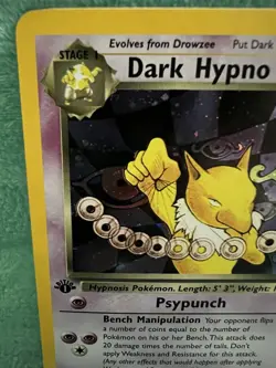 Dark Hypno 9/82 Rare Team Rocket Holo 1st Edition Pokemon - Image 3