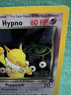 Dark Hypno 9/82 Rare Team Rocket Holo 1st Edition Pokemon - Image 4