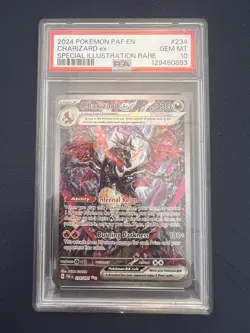 2024 POKEMON PAF EN-PALDEAN FATES SPECIAL ILLUSTRATION RARE CHARIZARD EX PSA 10 - Image 1