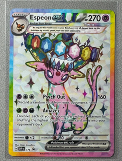 Pokemon Prismatic Evolutions Espeon ex 175 SVP175 Figure Collection Promo 11 - Image 1