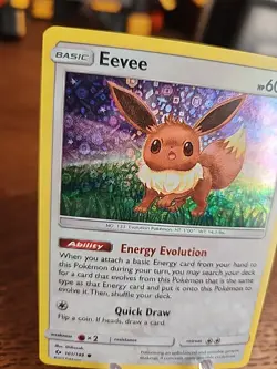 Eevee 101/149 SM Base Set Holo 2017 Pokemon TCG LP - Image 2