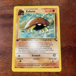 Pokemon TCG Kabuto 1st Edition #50/62 Fossil 1999 Vintage WOTC NM/LP - Image 2