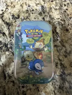 Pokemon TCG Celebrations Mini Tin - SINNOH 2021 SEALED Turtwig Chimchar Piplup 820650809378 - Image 1