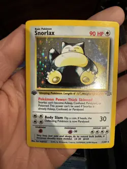 1999 POKEMON SNORLAX 1ST EDITION JUNGLE HOLO RARE 11/64 NM- - Image 1