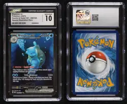 Blastoise ex Special Illustration Rare Pokemon Scarlet & Violet 151 MEW CGC 10 - Image 3