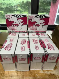 10X Case Pokemon Scarlet & Violet WHITE FLARE Elite Trainer Box SEALED ETB - Image 1
