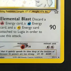 Pokemon TCG - Lugia Neo Genesis 9/111 - Unlimited Holo - NM-LP - Image 5
