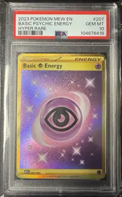 Pokemon TCG Basic Psychic Energy Scarlet & Violet 151 207/165 Hyper Rare PSA 10 - Image 1