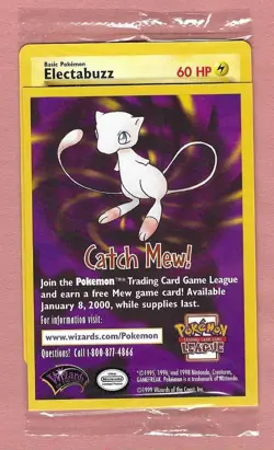 NEW SEALED 1999 Pokemon WB First Movie Black Star Promo Electabuzz WOTC #2 - Image 1