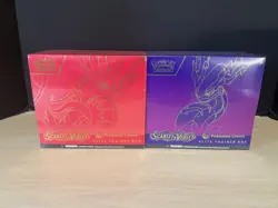 LOT x 2 SCARLET & VIOLET BASE POKEMON CENTER EXLUSIVE ELITE TRAINER BOX SEALED - Image 1