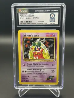 CGC Guinness World Record Holder 1/1 Sabrina's Jynx Pokemon (2000) Gym Heroes - Image 1