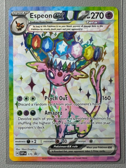 Pokemon Prismatic Evolutions Espeon ex 175 SVP175 Figure Collection Promo 7 - Image 1