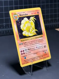 Pokemon Ninetales Holo 12/102 Base Set Unlimited BLACK FLAME ERROR 30th Anniv.EX - Image 5