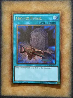 Yugioh Foolish Burial PGL2-EN051 Gold Rare 1st Ed NM - Image 1