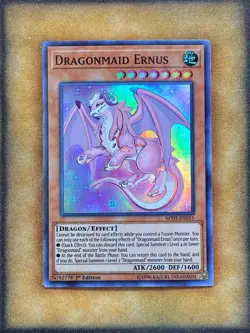 Yugioh Dragonmaid Ernus MYFI-EN015 Super Rare 1st Ed NM - Image 1