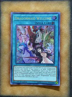 Yugioh Dragonmaid Welcome MYFI-EN024 Secret Rare 1st Ed LP - Image 1