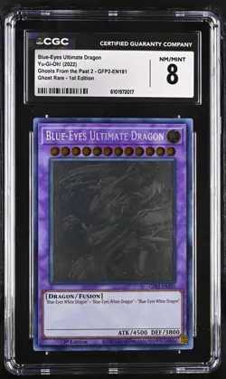 Blue-eyes Ultimate Dragon GFP2-EN181 1st Edition Yu-gi-oh! CGC 8 Nm/mint *017 - Image 1