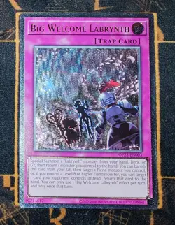 YUGIOH Big Welcome Labrynth (OP23-EN003) Ultimate Rare Near Mint - Image 1