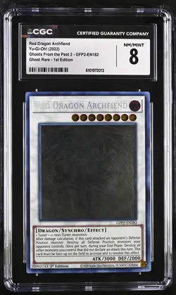 Red Dragon Archfiend GFP2-EN182 1st Edition Yu-gi-oh! CGC 8 Nm/mint *013 - Image 1