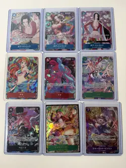 One Piece Japanese Alt Art Lot of 9, Boa and Nami US Seller - Image 1