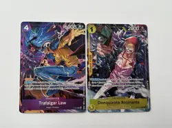 One Piece CCG Illustration Box Vol. 6 Promo Cards Trafalgar Law & Rosinante - NM - Image 1
