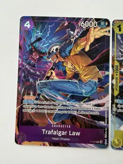 One Piece CCG Illustration Box Vol. 6 Promo Cards Trafalgar Law & Rosinante - NM - Image 2