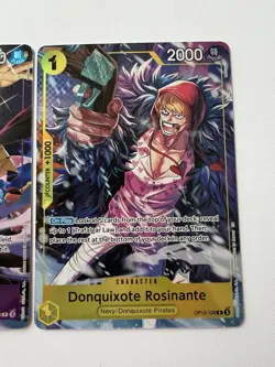 One Piece CCG Illustration Box Vol. 6 Promo Cards Trafalgar Law & Rosinante - NM - Image 3