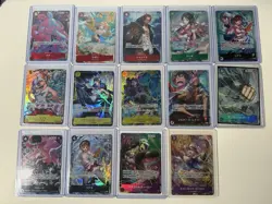 One Piece Japanese Alt Art lot of 14, US Seller - Image 1