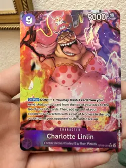 One Piece 2024 Two Legends Charlotte Linlin Parallel SR AA #OP08-069 - lot of 3 - Image 2