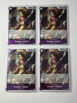 Scopper Gaban OP13-067 Carrying On His Will 4 Foil Card Play Set One Piece - Image 1
